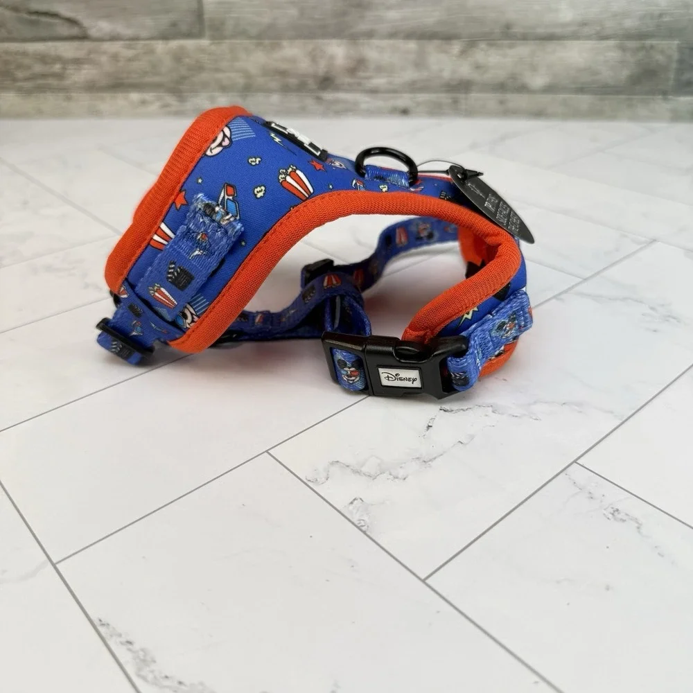 Disney Sassy Woof XXS Adjustable Dog Harness Blue Red Mickey Mouse Movie NEW